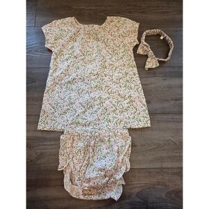 Boutique baby girl floral dress set 18-24 mos